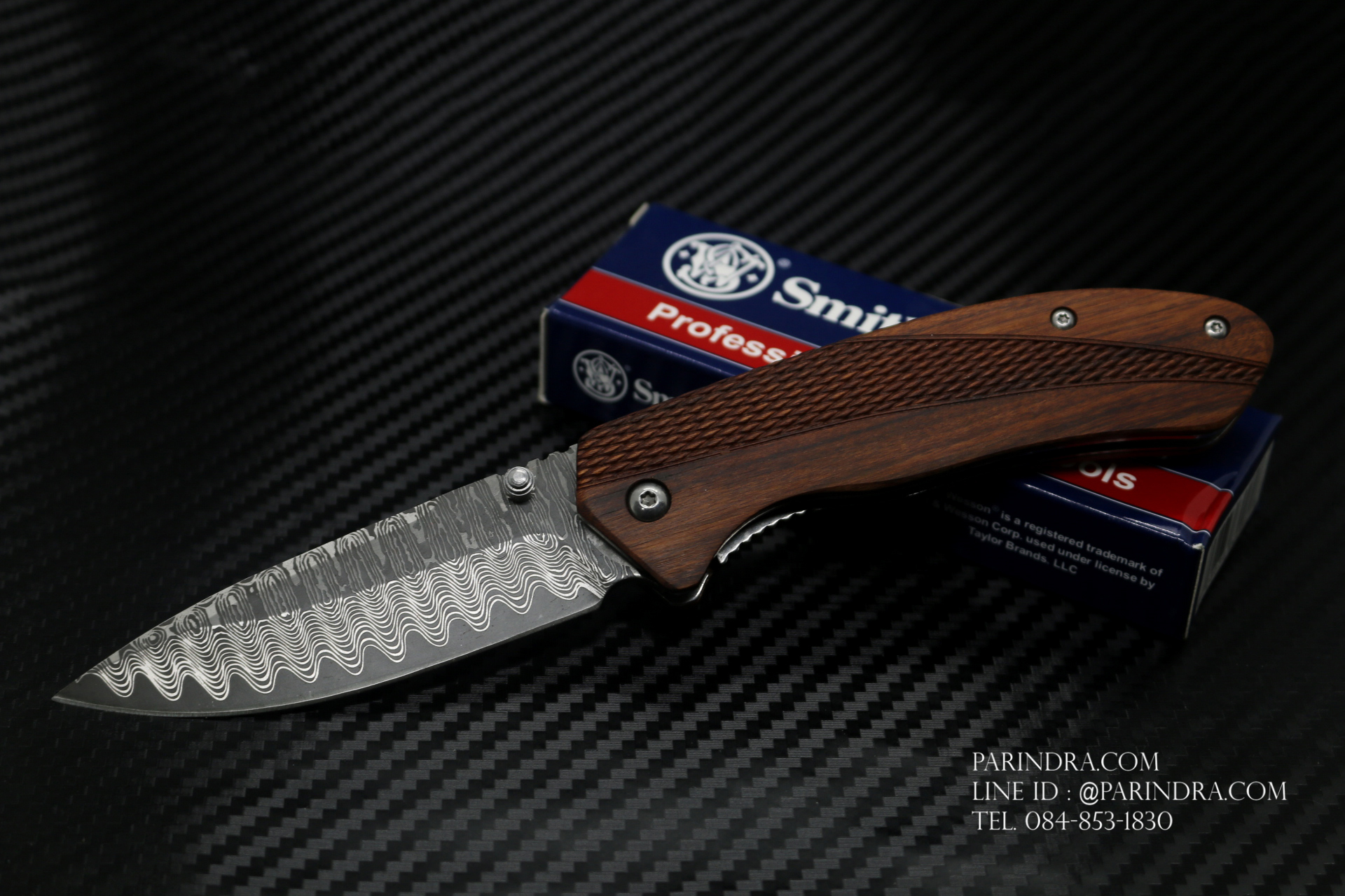 มีดพับ Smith&Wesson Knives CK113S Damuscus Pattern (OEM)