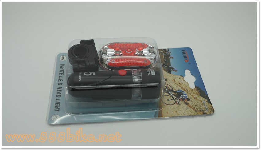 ชุดไฟหน้า 5 เลด+ไฟท้าย 9 เลด fron and rear bike light kit, ledsw2, ไฟหน้า+ไฟท้าย -ไฟชุด