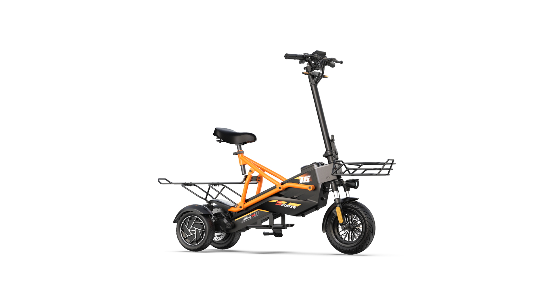 สกูตเตอร์ไฟฟ้า PXID Bestride Pro Electric Scooter New Design 3 Wheel 1000W, batt 48v 23.4Ah มาตรฐานยุโรป (F2)