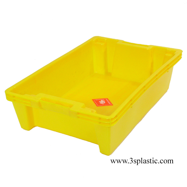 ลังพลาสติก ขนาด 36.0 x 53.5 x 14 cm. เกรด A HDPE เบอร์ 419