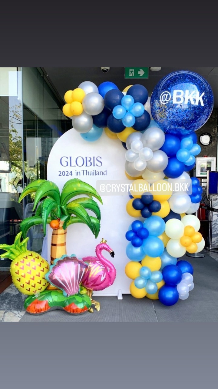 Organic Backdrop เปิดงาน ฉาก U คว่ำ ขนาด กว้าง 1 เมตร สูง 180 ซม. (ฉากสีขาว) พร้อม ฟอยล์ตกแต่ง 4 ชิ้น พร้อมตกแต่ง สามารถเปลี่ยนสีลูกโป่ง/เปลี่ยนข้อความ/เปลี่ยนฟอยล์ตกแต่ง/เปลี่ยนสี-ฉากได้