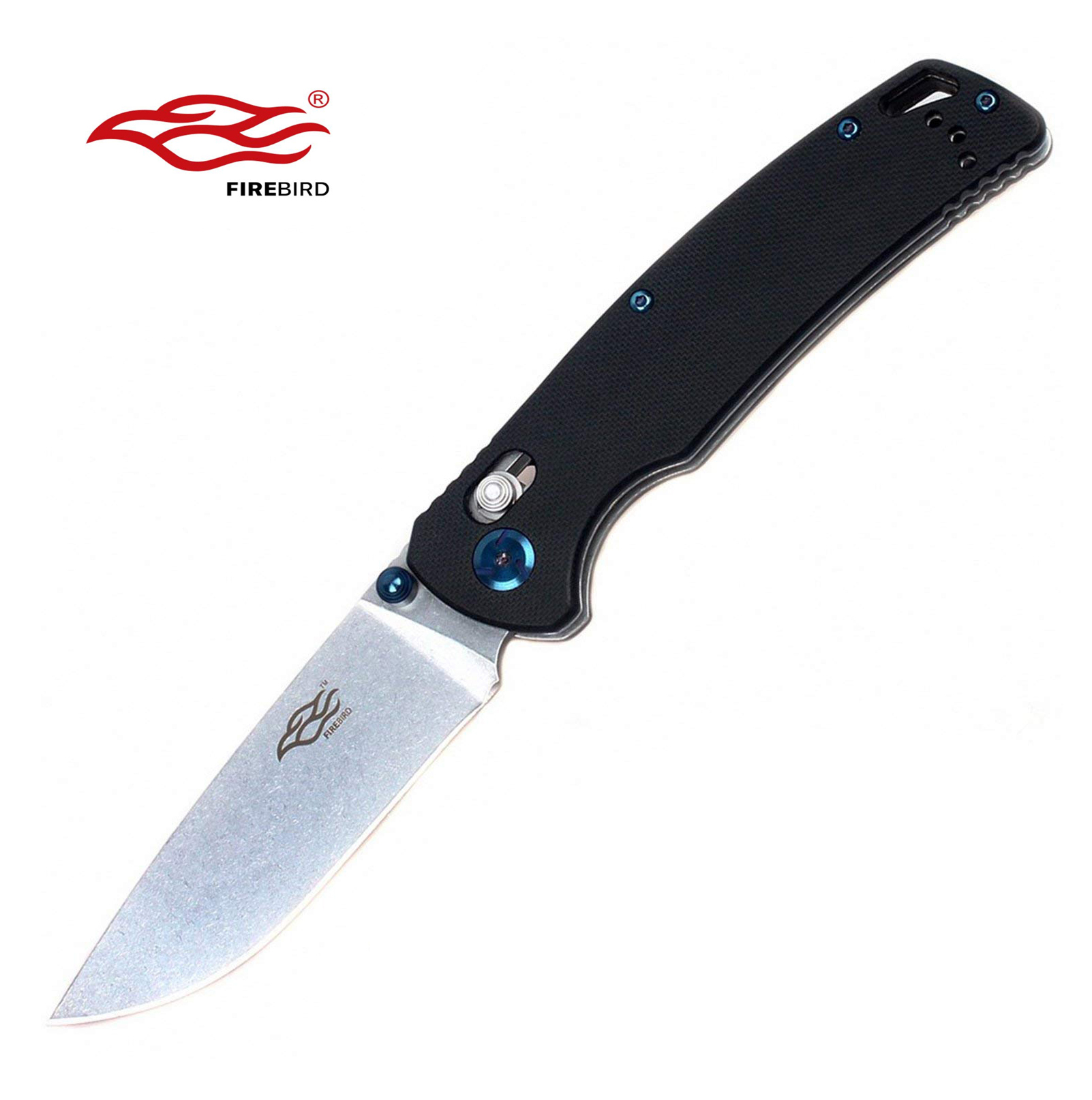 มีดพับ Ganzo Firebird รุ่น F7542-BK ด้ามสีดำ ของแท้ 100%