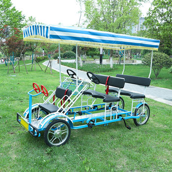 6-Seater Surrey Bike – Favorite FO-02 Tandem Family Bike | 500kg Load Capacity | Drum Brake | Resort & Park Use