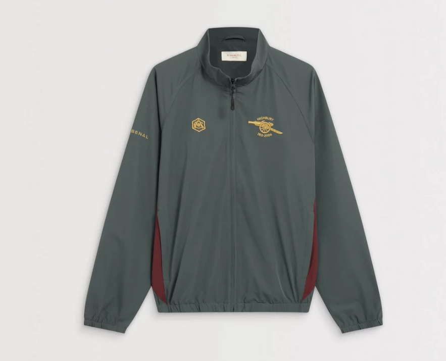 เสื้อแจ็คเก็ตอาร์เซนอล Classics Grey Highbury Track ของแท้