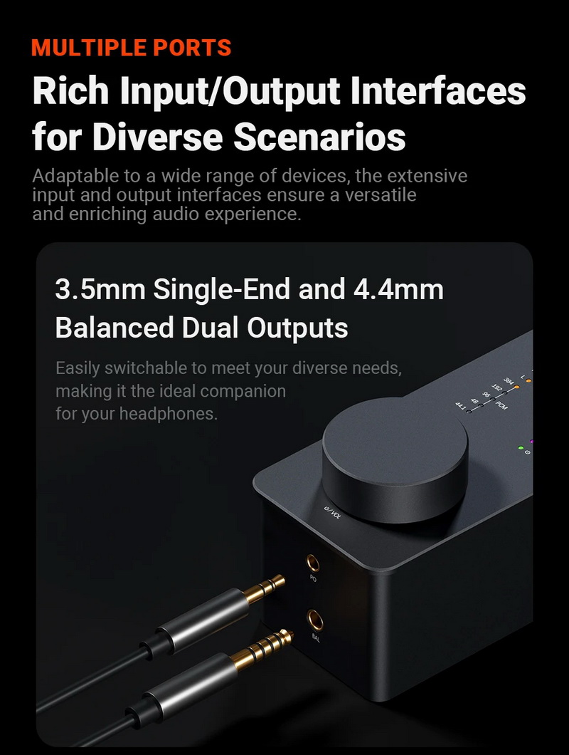 Fosi Audio SK02 DAC/AMP ตั้งโต๊ะขนาดเล็ก ชิป ESS ES9038Q2M+SGM8262 ประกันศูนย์ไทย