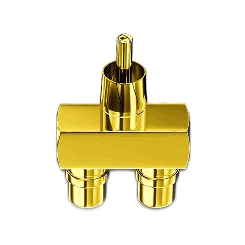 ERTK OnetoTwoRCA Adapter แจ๊คแปลง RCA 2สายเป็น 1สาย สำหรับ TV, VIDEO, เครื่องเสียง ประกันศูนย์ไทย