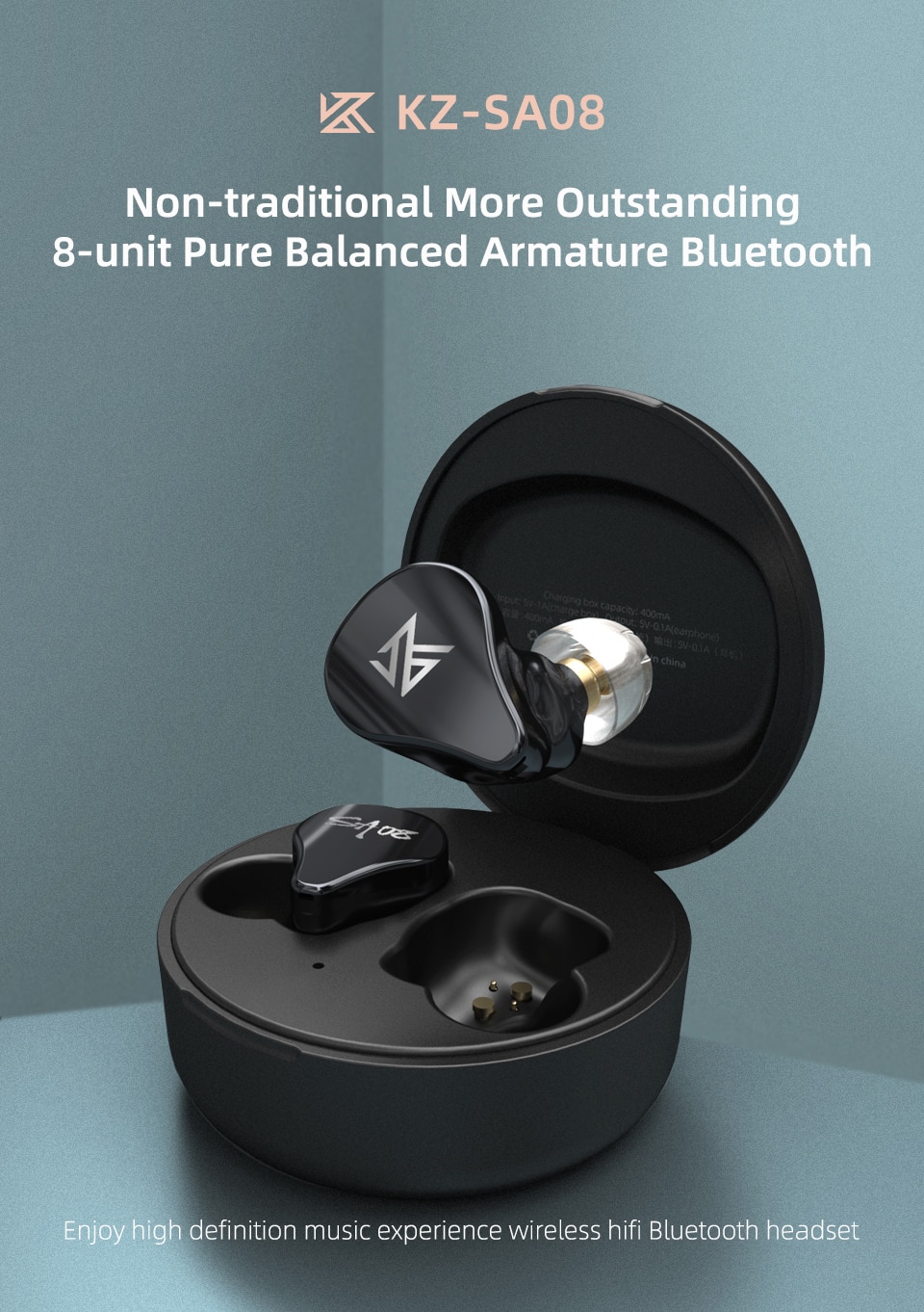 ขาย KZ SA08 หูฟัง True Wireless 4 ไดร์เวอร์ (4BA) ประกันศูนย์ไทย