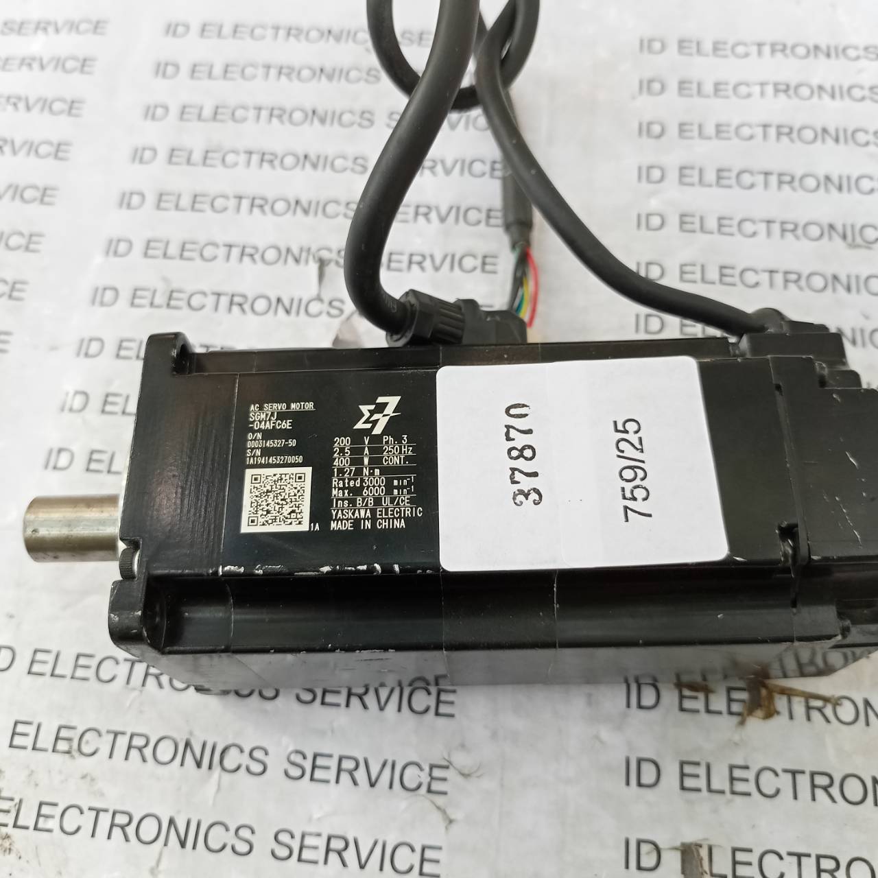 SGM7J-04AFC6E SERVO MOTOR " YASKAWA "