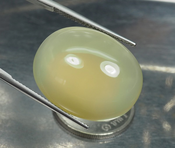 คาลซิโดนีสีเหลือง (Yellow Chalcedony) 35.36 กะรัต