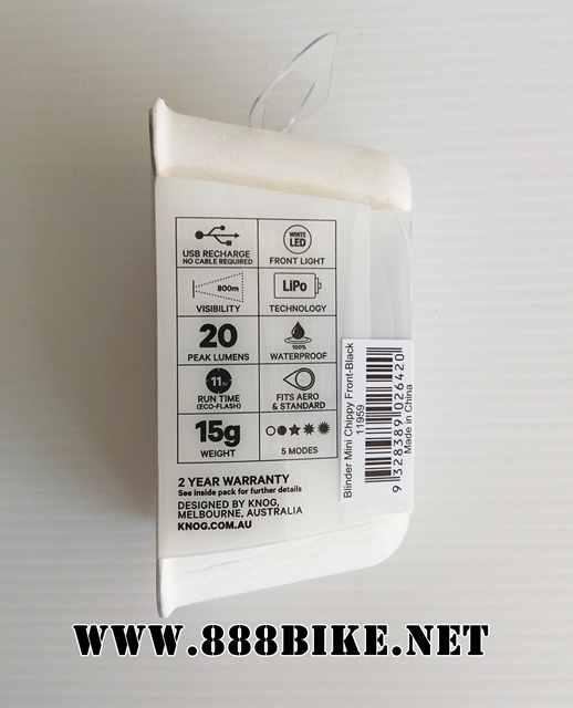 KNOG ไฟหน้าไบเดอร์มินิชิพปี้ MINI CHIPPY, หลอดเหลี่ยม