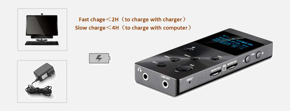 ขาย xDuoo X3 เครื่องเล่นเพลงพกพา รองรับ DSD Lossless Cirrus Logic ตัวท้อป มี3สี