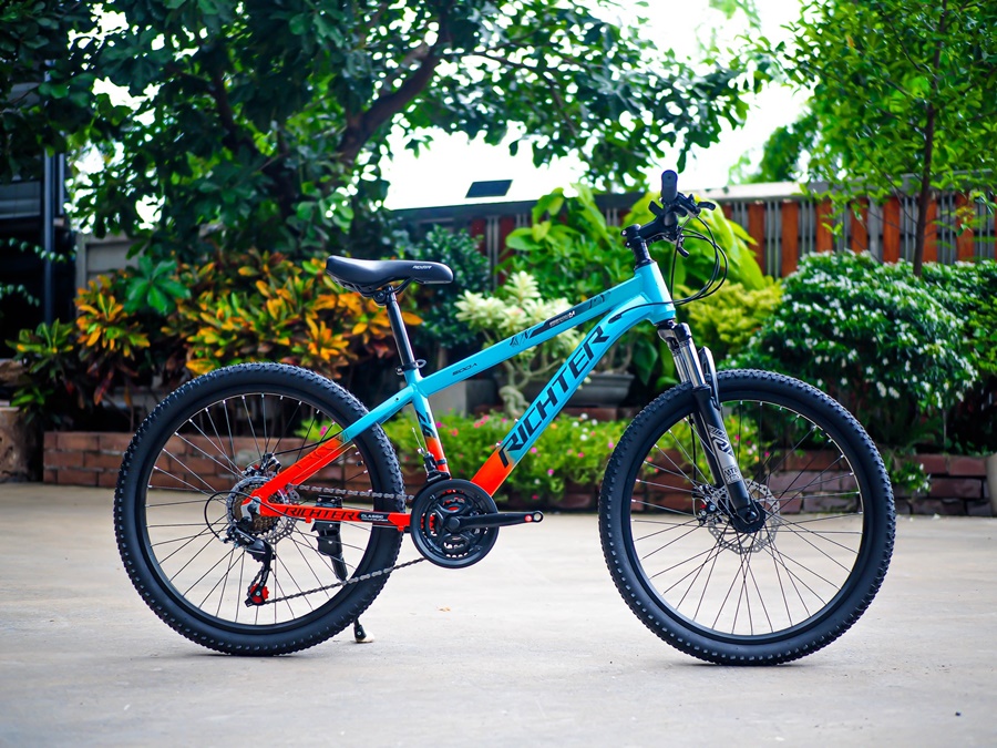 จักรยานเสือภูเขา RICHTER SODA 24 ระบบเกียร์ 21 สปีด ล้อ 24นิ้ว เฟรม Aluminium NEW2025