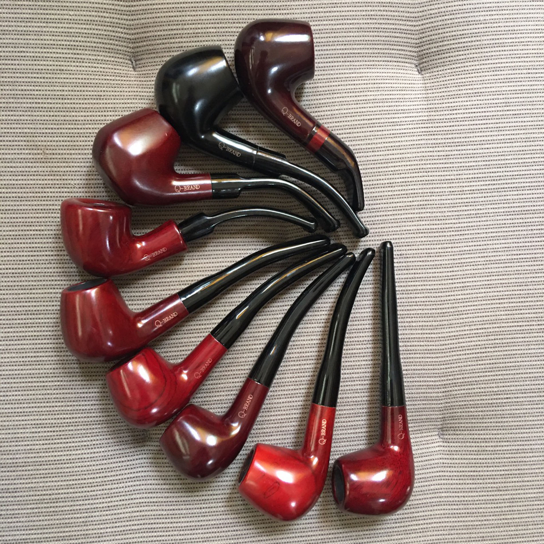 ไปป์ Q Brand Pipe ไม้แท้ ทรงสวย