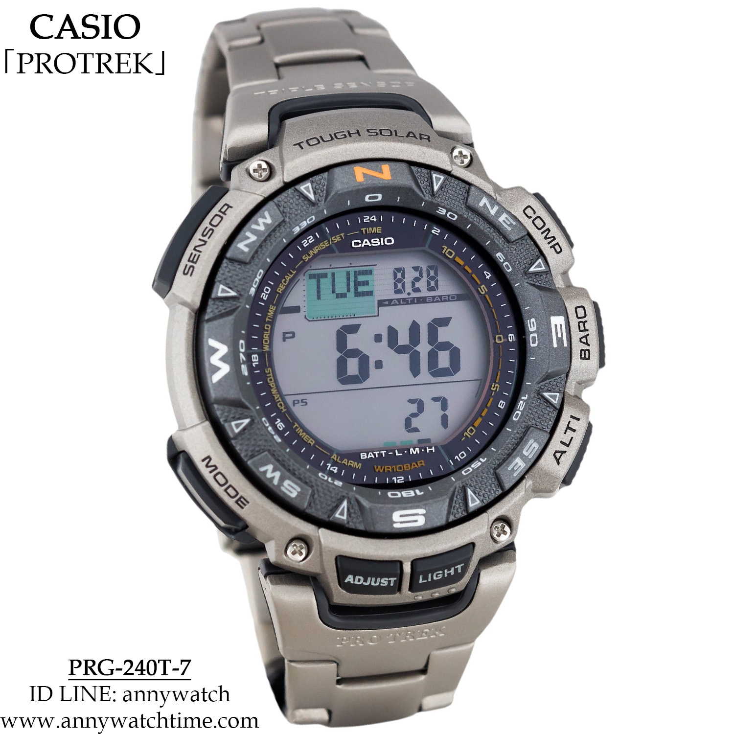 PROTREK PRG-240T-7 - จำหน่ายนาฬิกาของแท้ 100% รับซ่อมนาฬิกา 