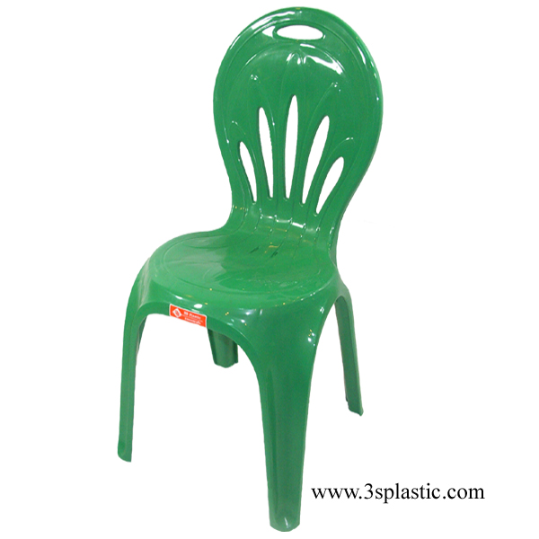 เก้าอี้พลาสติกมีพนักพิง รุ่นเฮฟวี่เวท (heavy weight) ขนาด 42.5 x 45.0 x 89.7 cm.รุ่น 979