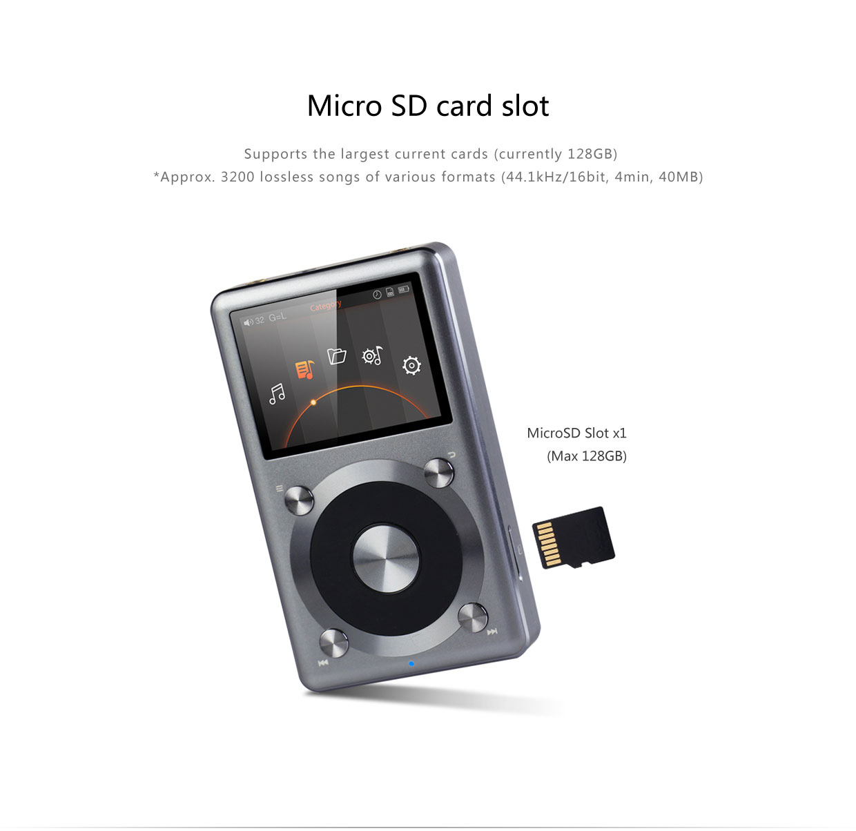 ขาย FiiO X3II เครื่องเล่นเพลงพกพาระดับไฮเอนด์ รองรับ Lossless และ DSD Music Player ชิป Cirrus Logic CS4398