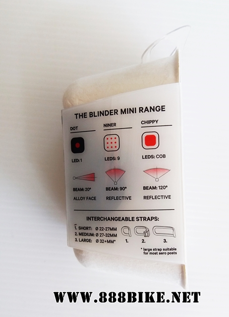 KNOG ไฟท้ายไบเดอร์มินิชิพปี้ MINI CHIPPY, หลอดเหลี่ยม