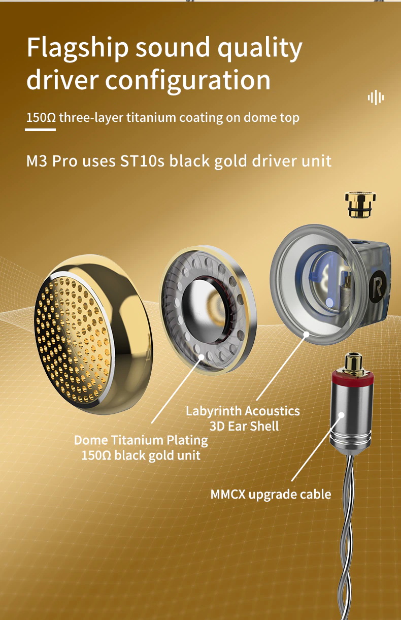 SMABAT M3Pro หูฟังเอียบัด พร้อมลูกเล่นถอดอัพเกรด ท่อนำเสียงได้