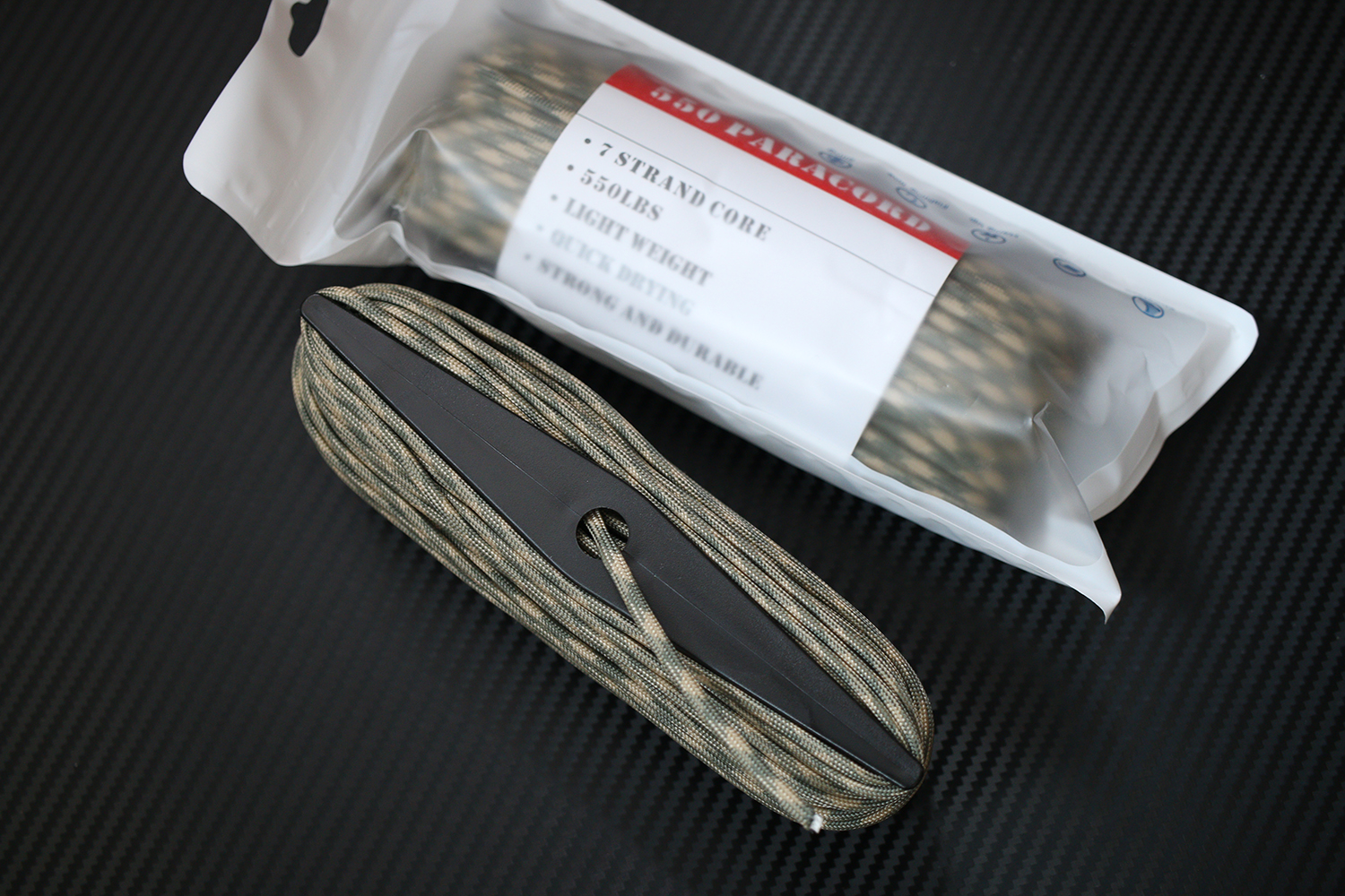 เชือกพาราคอร์ด PARACORD 550 คุณภาพสูง # GREY BEIGE CAMO ใช้ได้งานได้เอนกประสงค์