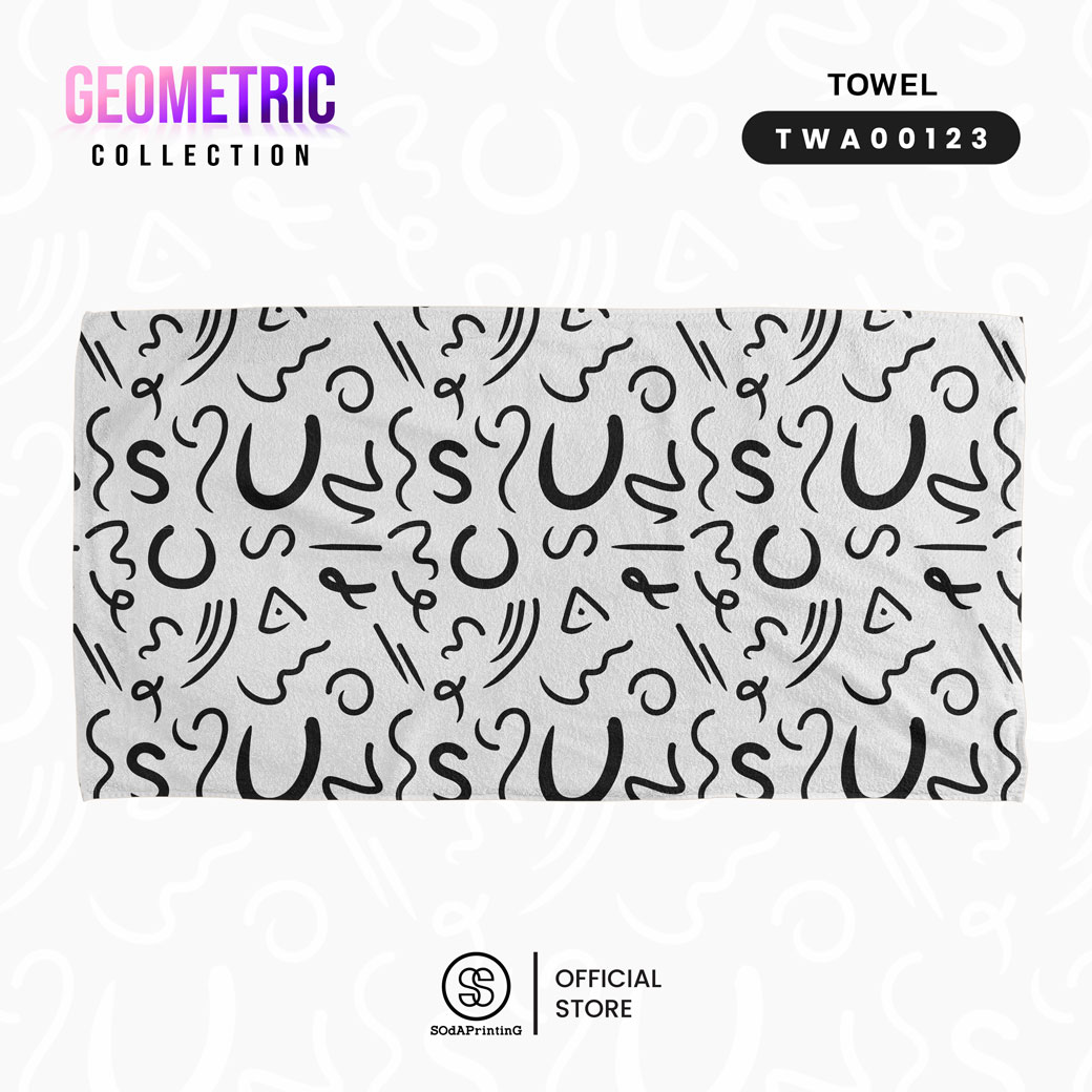 ผ้าเช็ดตัว Geometric Collection รหัส TWA00123-TWA00129 #SOdAtowel #SOdAhome