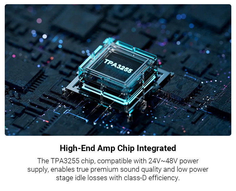 Fosi Audio BT20A Pro-48V Bluetooth Amplifier ClassD ชิป TPA3255 อัพเกรด Op-Amp ได้ ประกันศูนย์ไทย