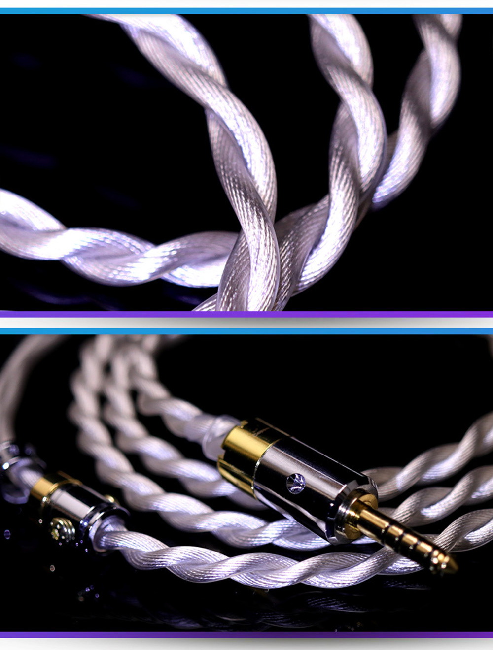 ขาย Hakugei White Dragon สายอัพเกรดหูฟัง ผสมโลหะหายาก Palladium