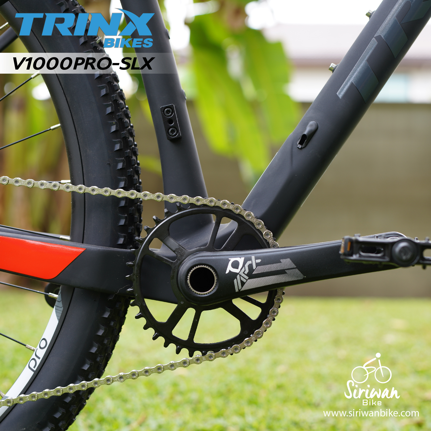 จักรยานเสือภูเขา TRINX V1000 Pro Thru-Axle 29er wheelset, CARBON Frame, 29er 12สปีด เกียร์ SLX TRINX MY2022