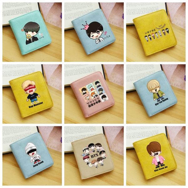 กระเป๋าสตางค์ #BTS (ระบุศิลปินที่ช่องหมายเหตุ)