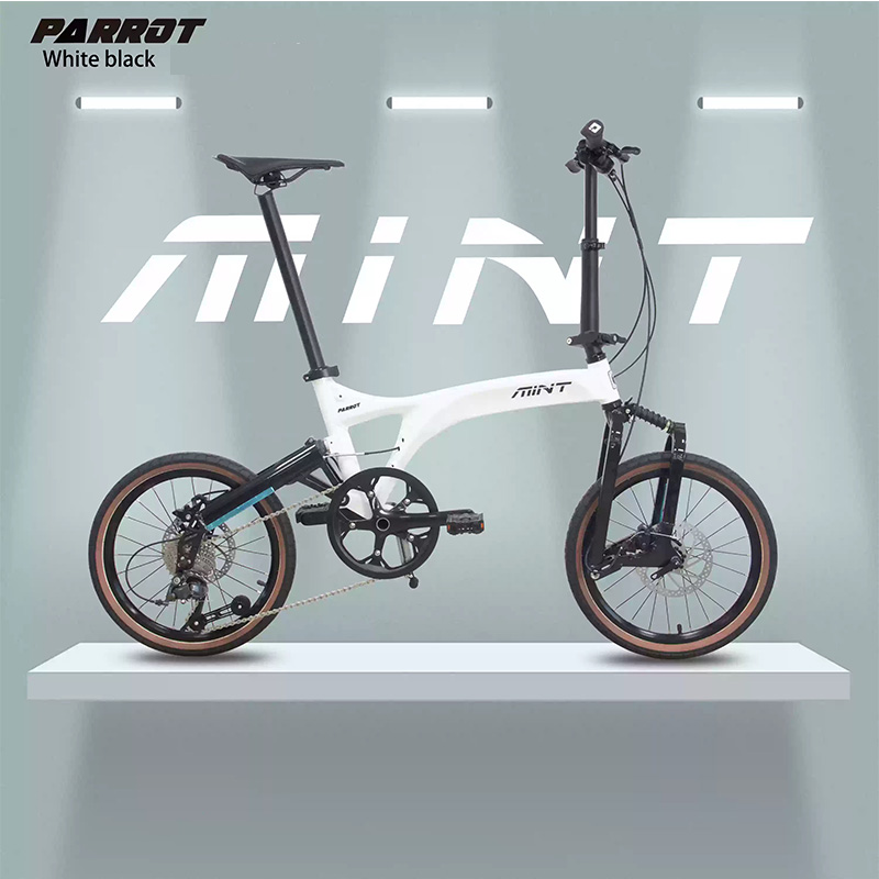 MINT PARROT จักรยานพับได้ 18 นิ้ว 9 สปีด ดิสก์เบรก | น้ำหนักเบา 11.8 กก.