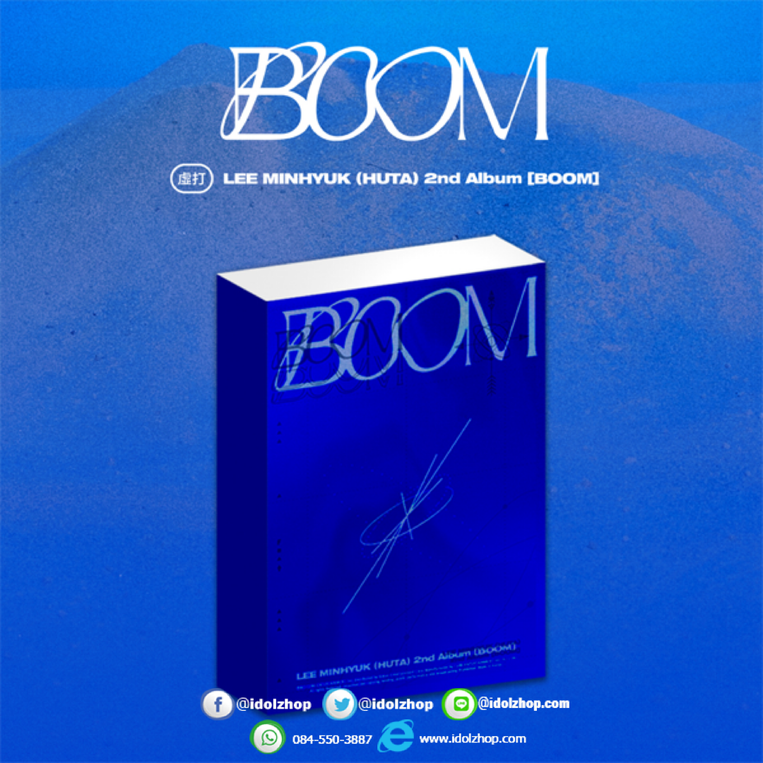 Pre. อัลบั้ม #LEE MINHYUK (HUTA) - 2nd Album [BOOM] + Poster.