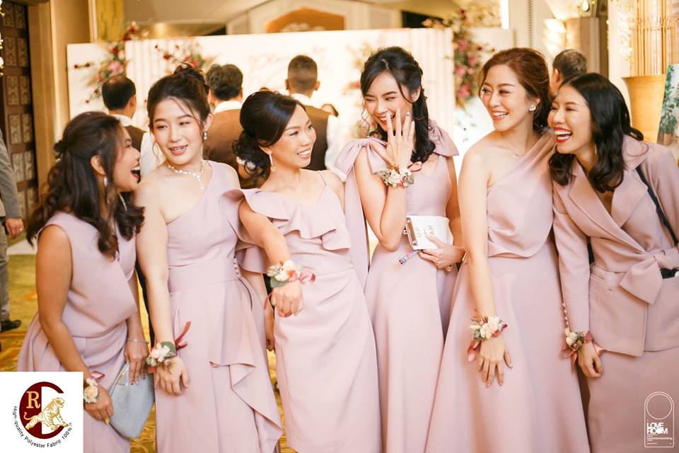 ชุดเพื่อนเจ้าสาว spandex 350 เบอร์ 24