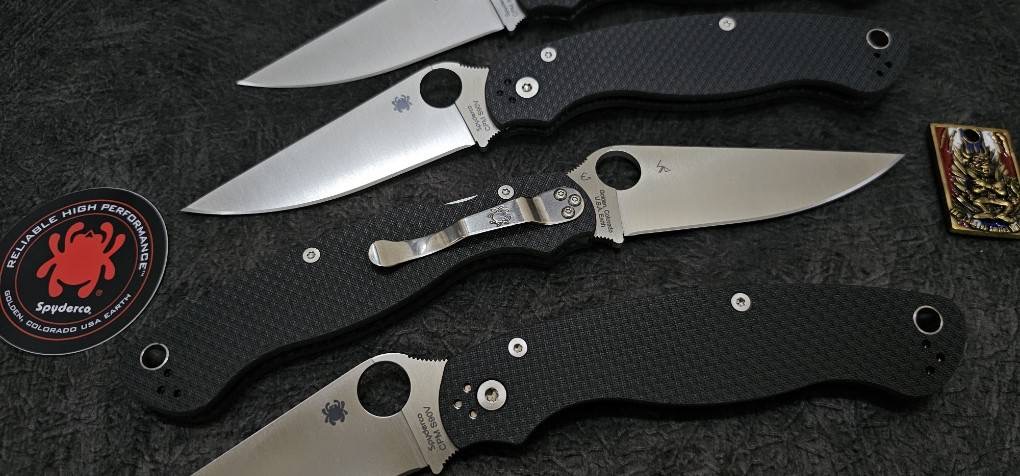 Spyderco Military 2 Compression Lock Knife Black Carbon Fiber Satin S90V Sprint Run