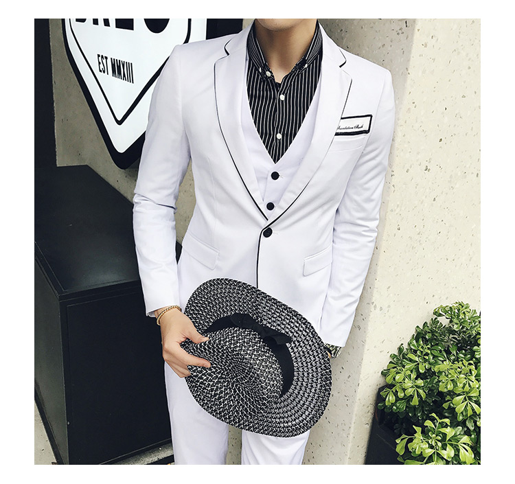 Pre-order ชุดสูทชาย สีขาว เข้ารูป