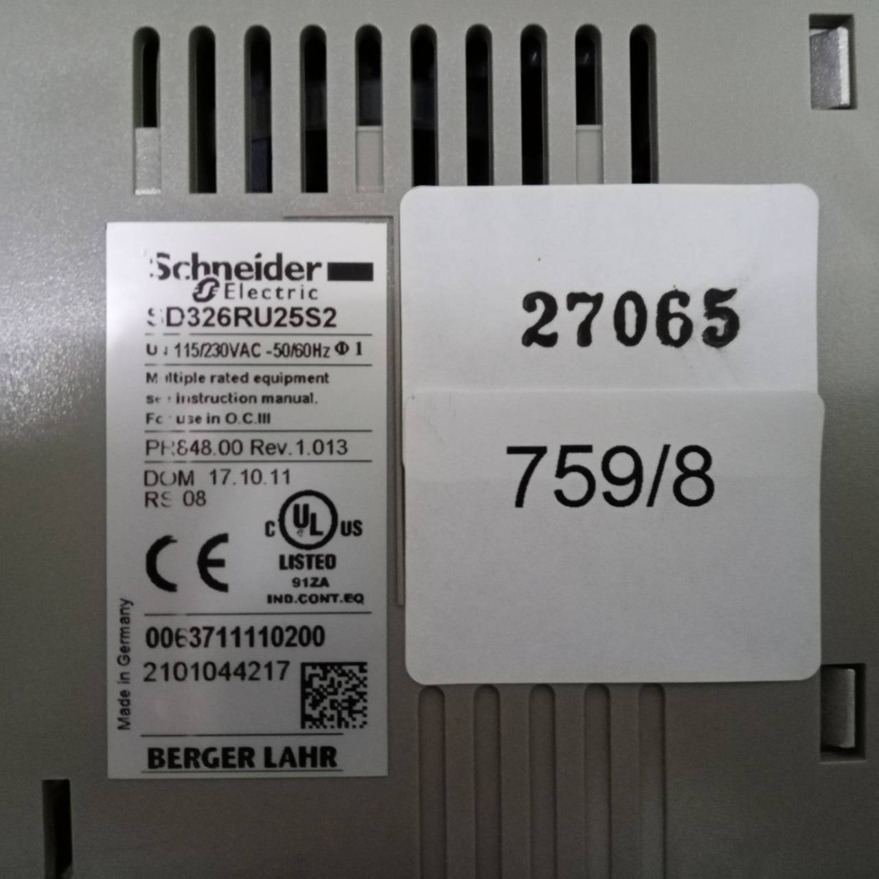 SD326RU25S2 SERVO DRIVE " SCHNEIDER "