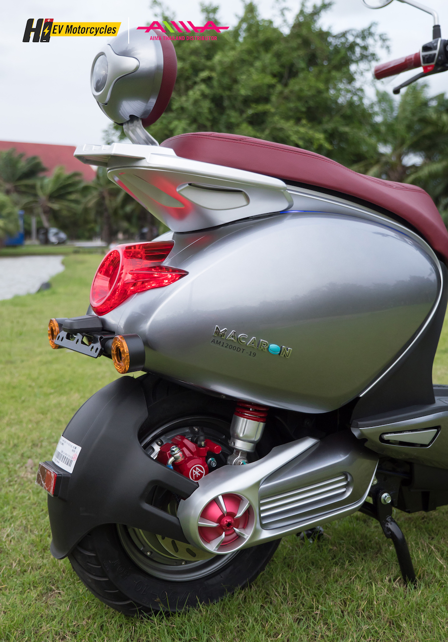 จักรยานยนต์ไฟฟ้า AIMA Macarons มอเตอร์ไซค์ไฟฟ้ารุ่นใหม่ มอเตอร์ BOSCH 1200W จดทะเบียนได้/ผ่อนได้ 24 งวด