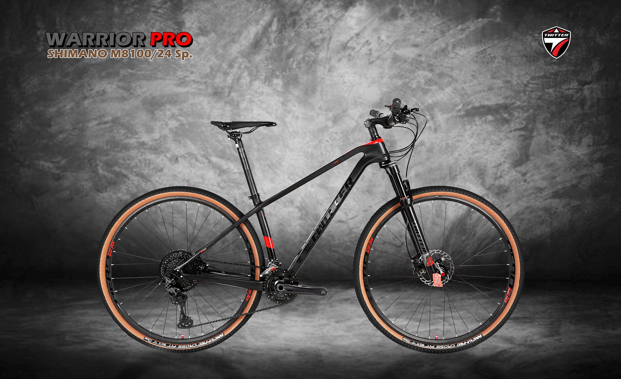 จักรยานเสือภูเขา TWITTER WARRIOR PRO Lightweight Version, 2x12 Speeds 2025