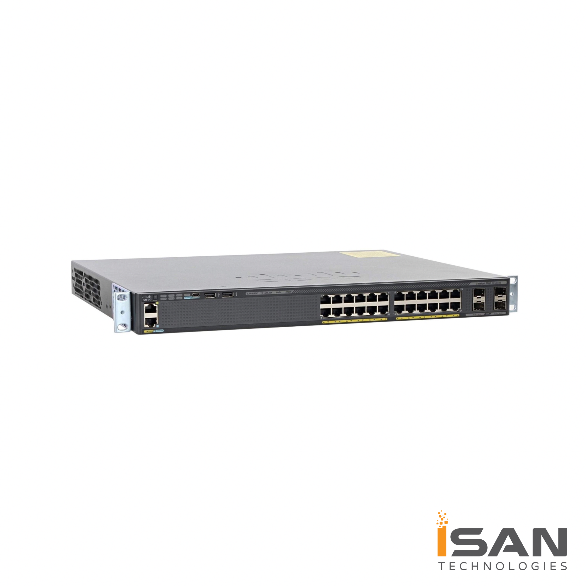 WS-C2960X-24PS-L Cisco Catalyst 2960-X 24 GigE PoE 370W, 4 x 1G SFP, LAN Base