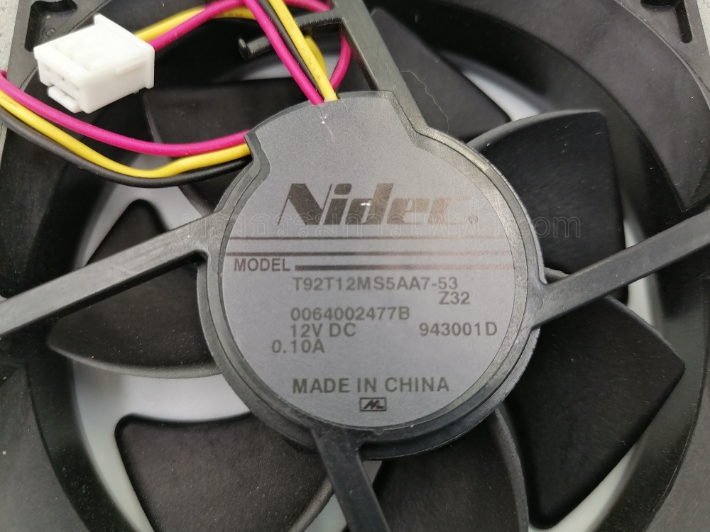 *เลิกจำหน่าย* พัดลมระบายอากาศตู้เย็น NMB-MAT DC12V. 0.10Amp.