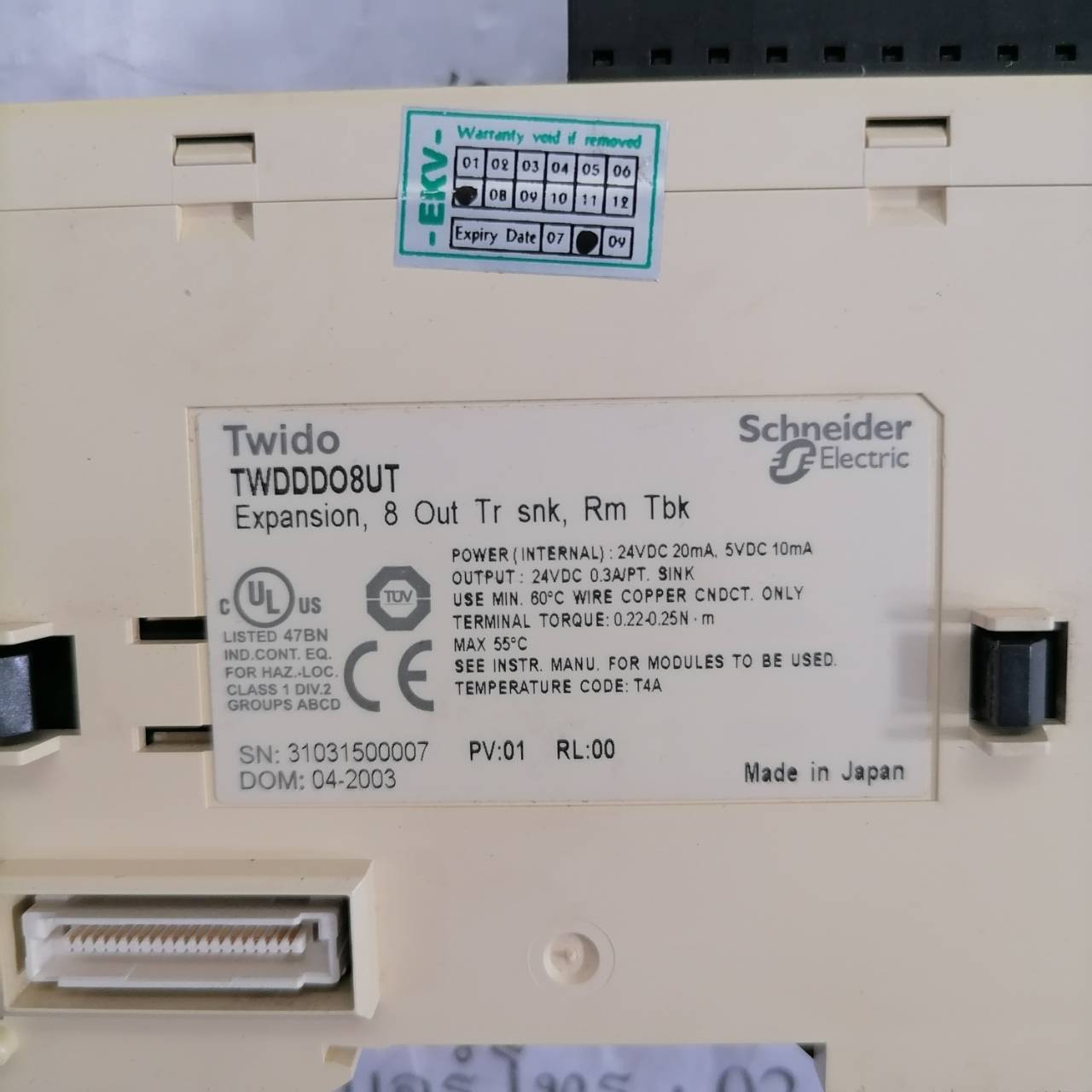 TWDDDO8UT PLC " SCHNEIDER "