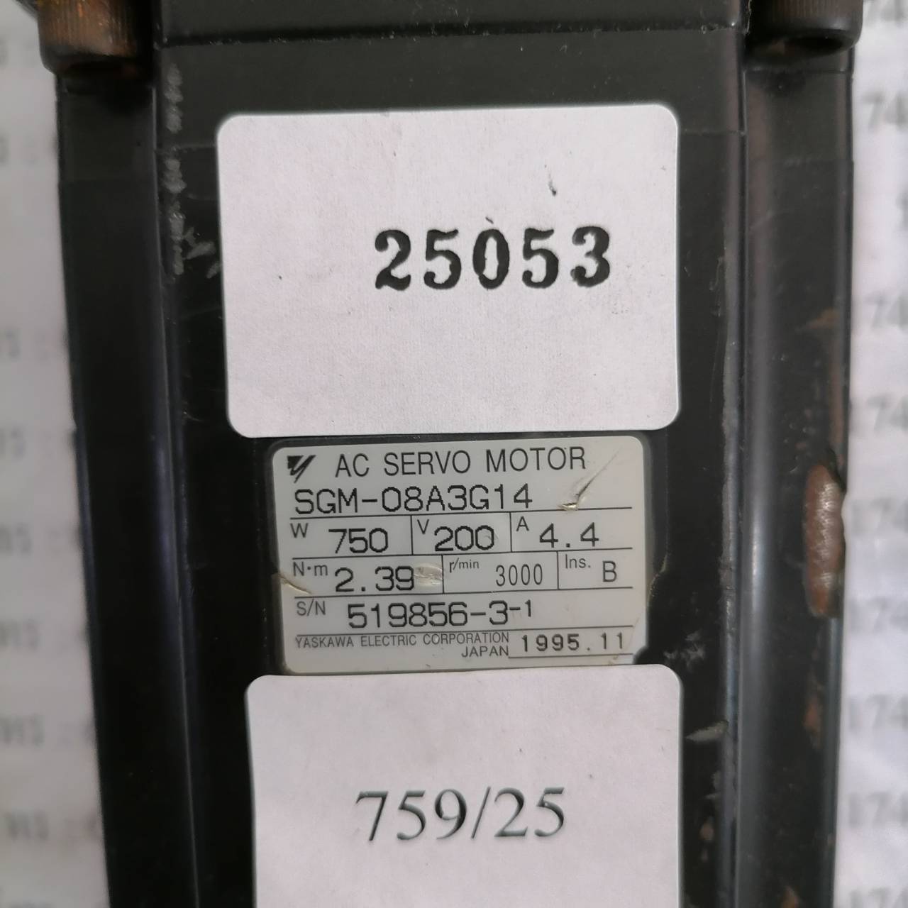 SGM-08A3G14 SERVO MOTOR " YASKAWA "