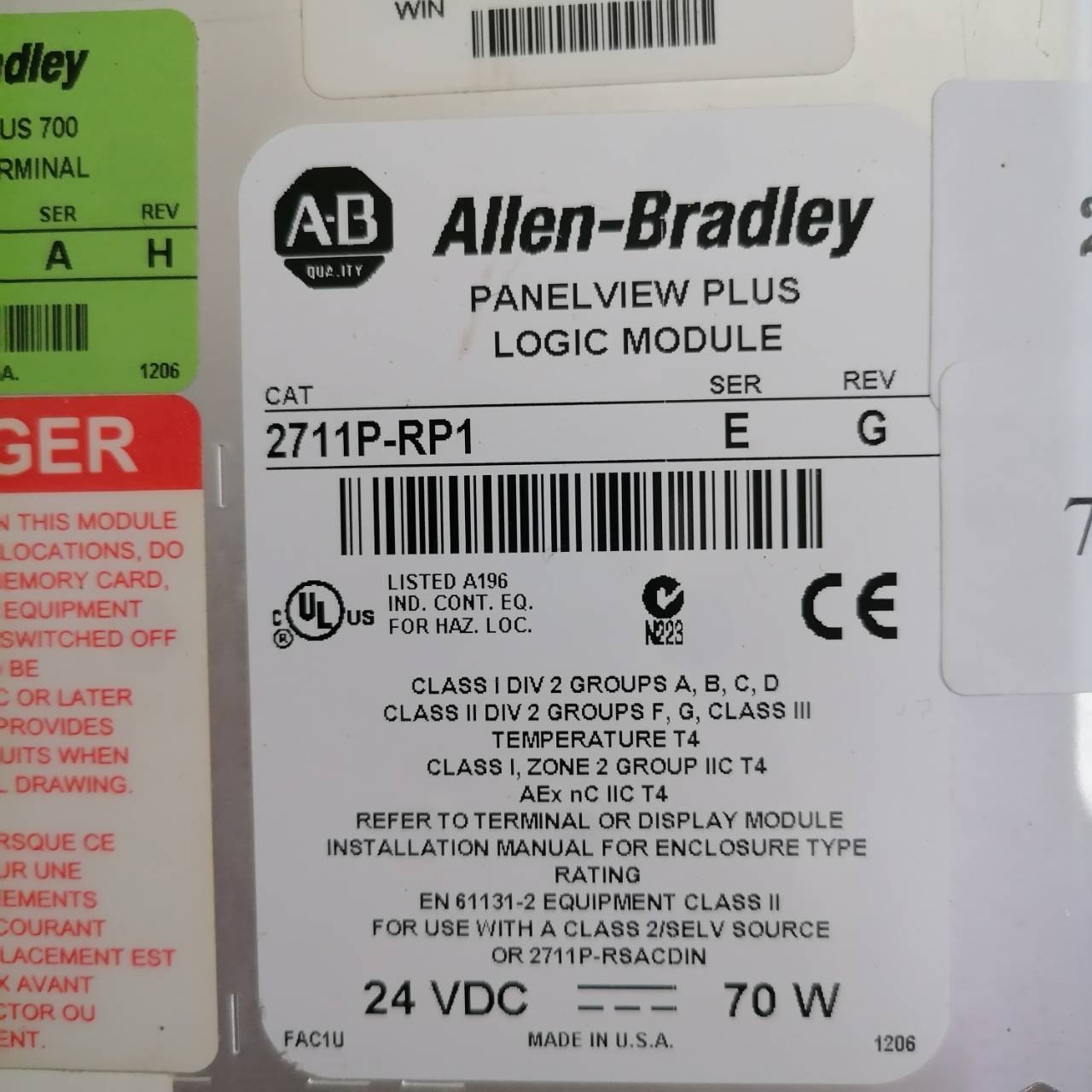 LCD TOUCH SCREEN “ ALLEN-BRADLEY ” รุ่น 2711P-RP1