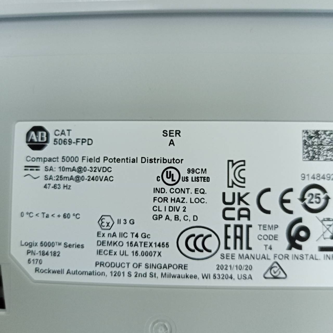 5069-FPD PLC " ALLEN-BRADLEY "