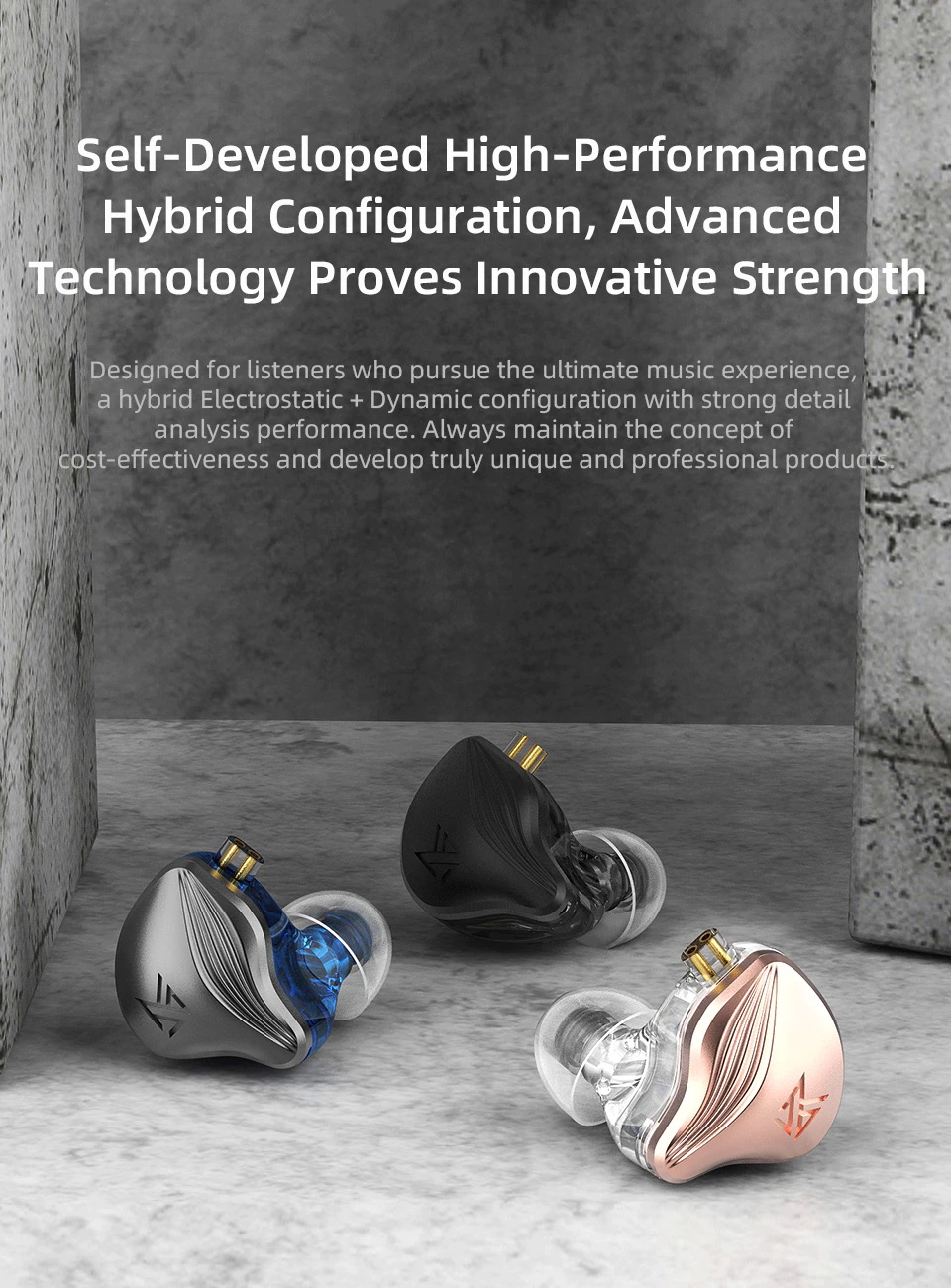 ขาย KZ ZEX หูฟัง 2 ไดรเวอร์ Electrostatic+Dynamic ประกันศูนย์ไทย