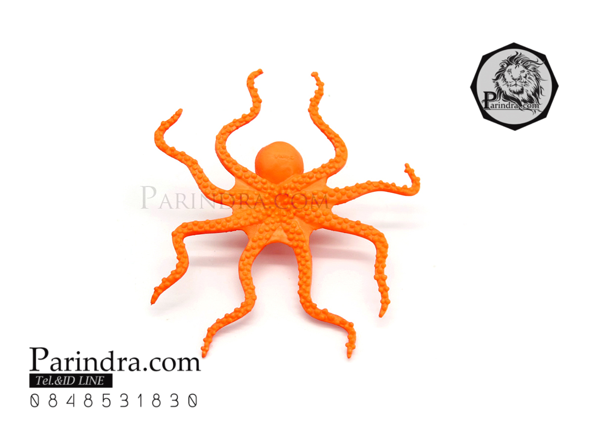 โมเดลปลาหมึกยักษ์สีส้ม