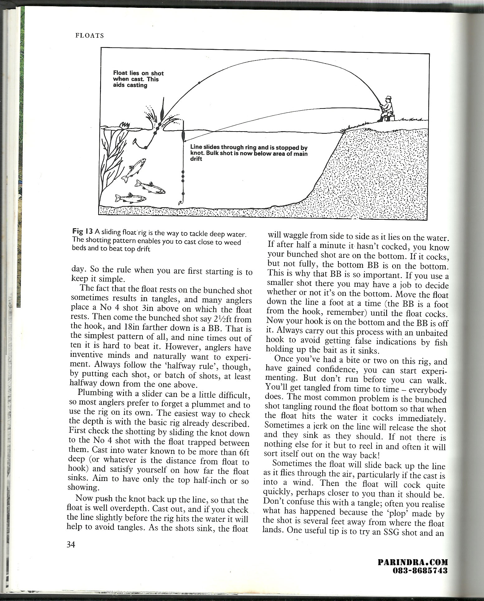 หนังสือคู่มือสอนการตกปลาฉบับภาษาอังกฤษ Book of Coarse Fishing by Alan Haines & Mac Campbell