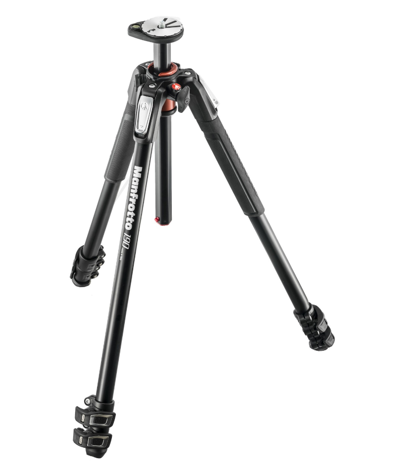 ขาตั้งกล้องพร้อมกระเป๋า 190 Aluminium 3-Section Tripod Manfrotto toptable กางราบ ประกันศูนย์ 10 ปี