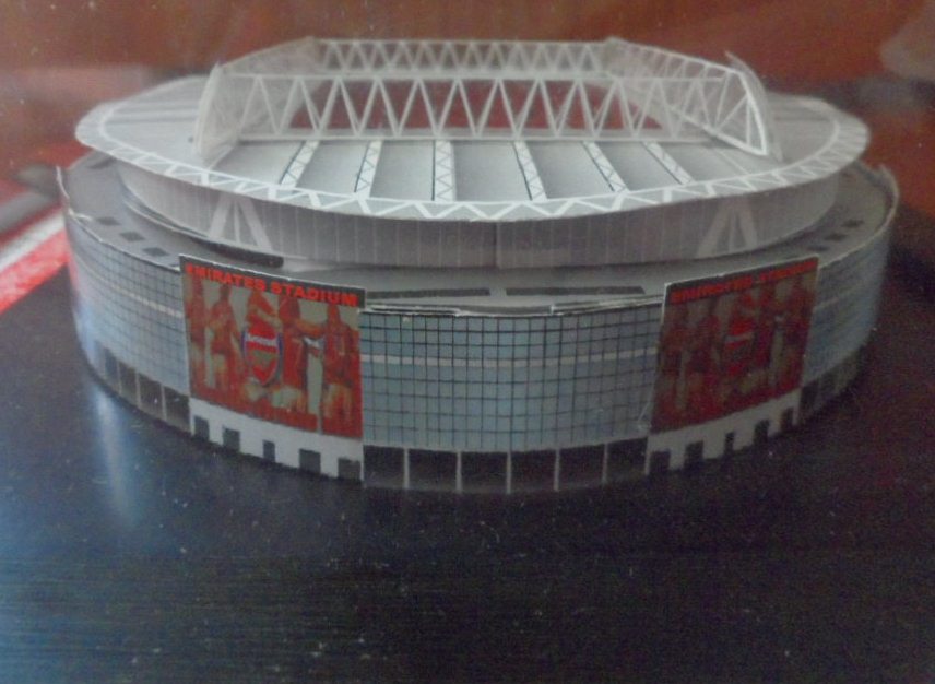 โมเดลสนามฟุตบอล สโมสรอาร์เซนอล - สนามเอมิเรตส์ สเตเดี้ยม ใหม่ / ARSENAL Football Club Football Stadium Model - EMIRATES Stadium NEW