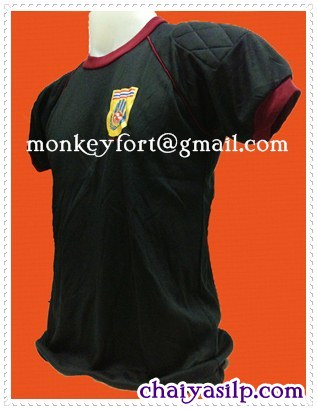 เสื้อยืด อปพร.สีดำ บุไหล่