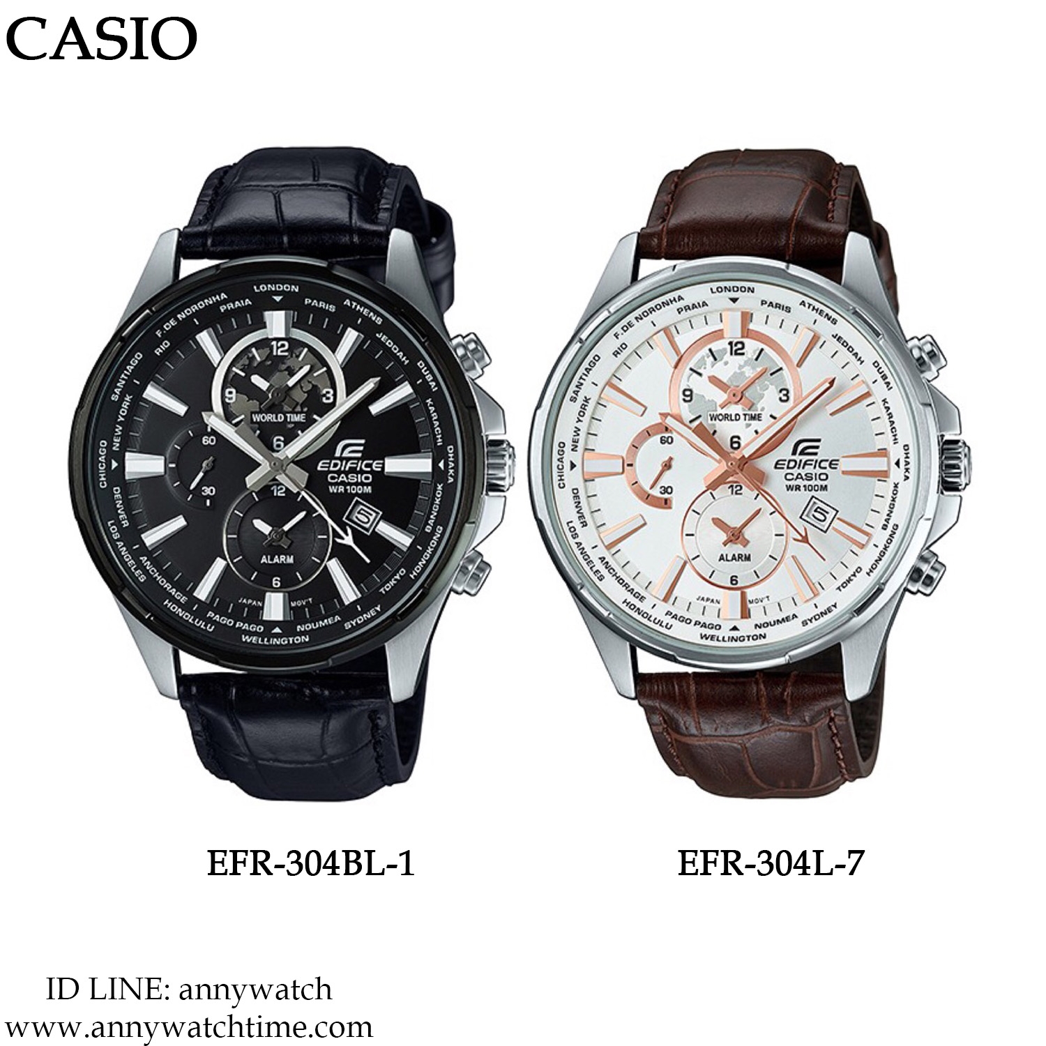 EDIFICE EFR-304BL-1