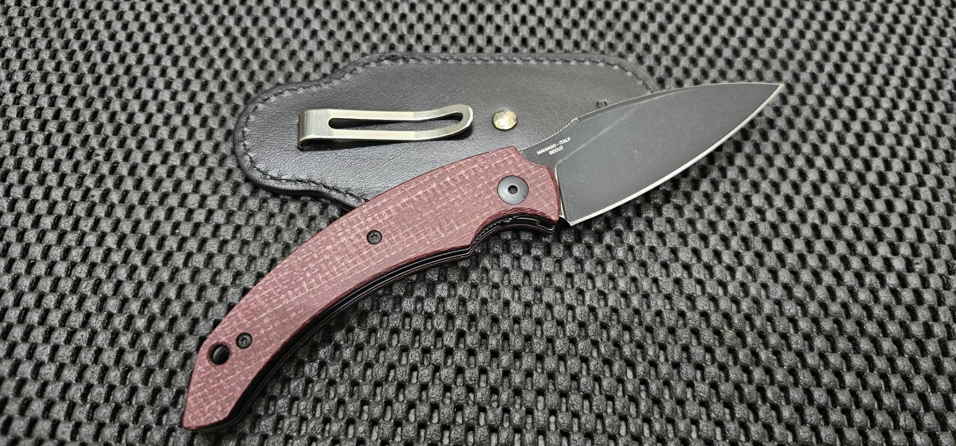 Bastinelli Creations Honos Linerlock Micarta